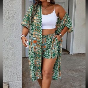 Kimono and Shorts Set